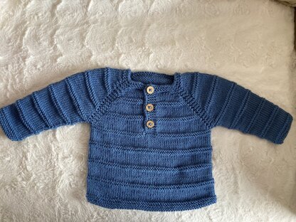 Ridge Pattern Placket jumper