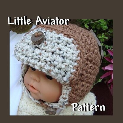 Little Aviator Hat |  Crochet Hat Pattern by Ashton11