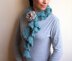 Ruffles spiral flower scarf