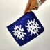 Snowflake Pouch with Wristlet