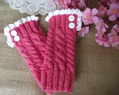Grace and Lace Mitts Fingerless