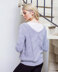 "Lo Jumper" - Sweater Knitting Pattern For Women in MillaMia Naturally Soft Aran