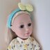 Lemon Bow Headband for Doll