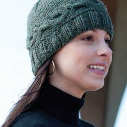Cabled Band Hat in Cascade 128 Superwash - C192