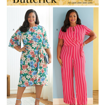 Butterick Kleid und Overall für Damen B6826 - Schnittmuster