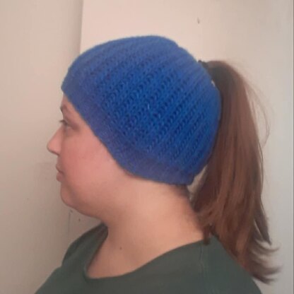 Messy Bun Brioche Beanie