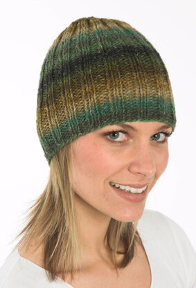 Ribbed Hat in in Plymouth Boku - F191