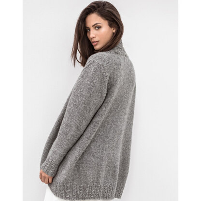 23593 - cardigan de alpaca de mujer gris