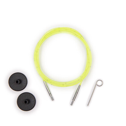 KnitPro Smart Stix Neon Green Single Cord - 126cm to make 150cm needle