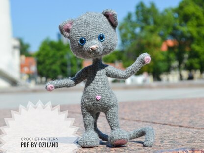 Crochet Amigurumi Pattern: Little Cat toy PDF