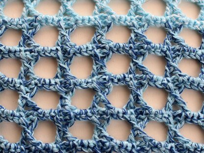 Triangular Scarf "Aquamarine"