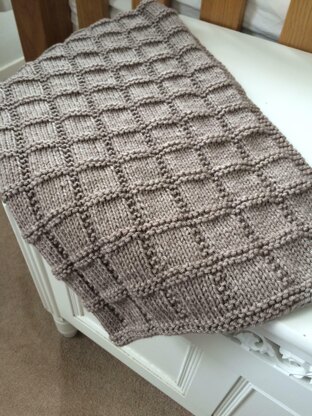 Patch Blanket Knitting Pattern