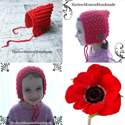 Puff Stitch Pixie Bonnet