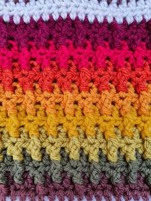 Cosy Autumn Rainbow Blanket - US Terms