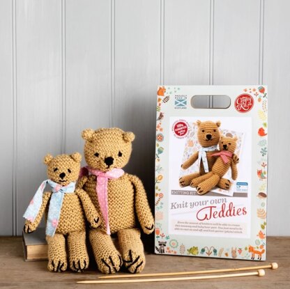 Crafty Kit Co Knit Your Own Teddies Kit