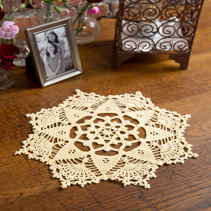 Starshine Doily in Aunt Lydia's Classic Crochet Thread Size 10 Solids - LC2961