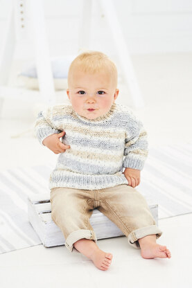 Jumper and Cardigan in Stylecraft Bambino Prints DK - 9744 - Downloadable PDF