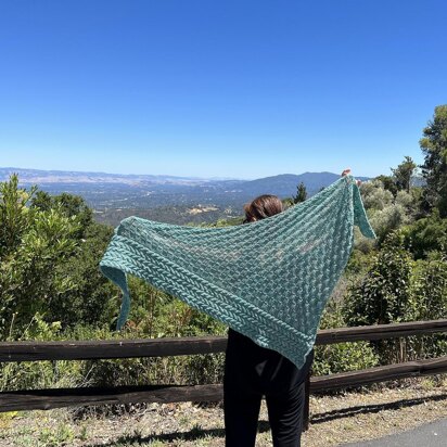Vineyard hill shawl
