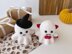 Crochet ghost pattern ornament Halloween decor Amigurumi pattern toy Car hanger