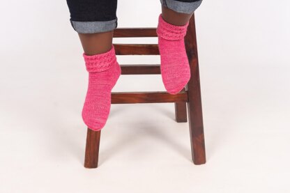 Pink Rose Socks