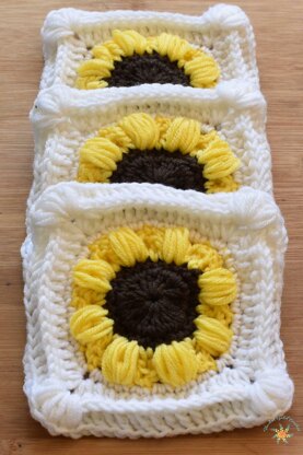 Sunflower Afghan Square