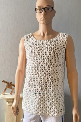 Popcorn Mesh Tank Top