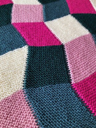 Wonky Blocks Blanket (knit)