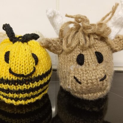 Highland cow and bee chocolate orange cover