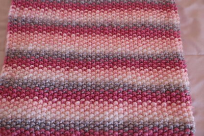 Pixie Stripe Bulky Baby Blanket.