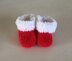 Christmas Fur Trim Baby Booties