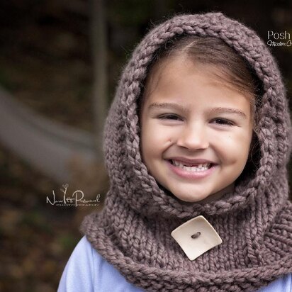 Hooded Cowl Knitting Pattern 386