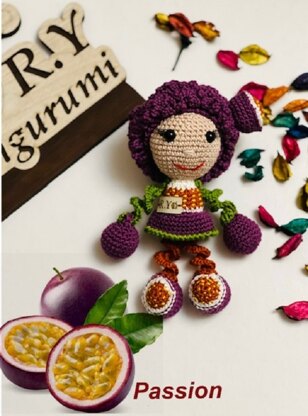 Amigurumi passion fruit