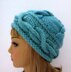 Tatyana Hat and Headband  with 3D Cables