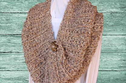 Chunky Ribbed Cape or Cowl