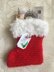 Easy Garter Stitch Christmas Stockings Gift Card Money & Tag DK Knitting Pattern