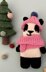 Pascual the panda bear in a vest Crochet Pattern - Amigurumi
