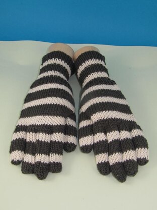 Easy Stripe Gloves