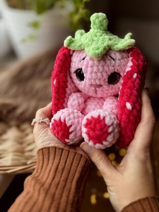 Strawberry bunny snuggler