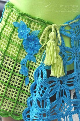 Jardin Hip Shawl Crochet
