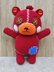 Cocomelon Red Teddy Bear Crochet Amigurumi Pattern