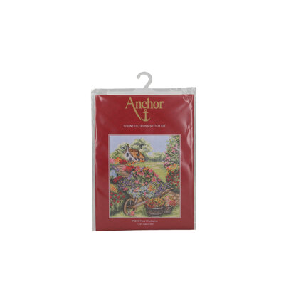 Anchor Floral Wheelbarrow Cross Stitch Kit