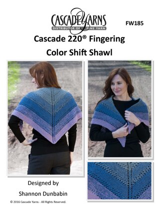 Cascade Yarns Color Shift Shawl (Free)