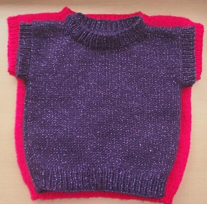 Striped Slipover Vest