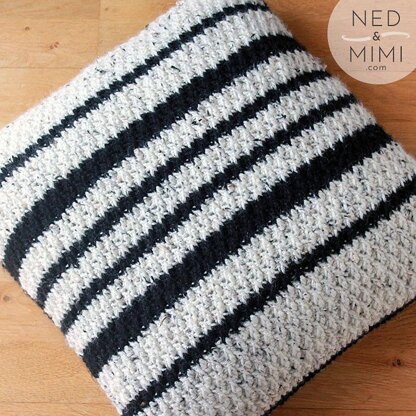 Black & White Striped Throw Pillow