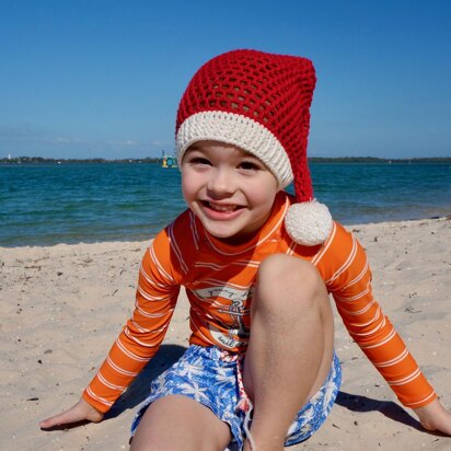 Slouchy Summer Santa Hat