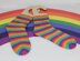 Mens Very Easy No Heel Rainbow Socks Circular