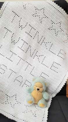 Twinkle Twinkle Filet Blanket