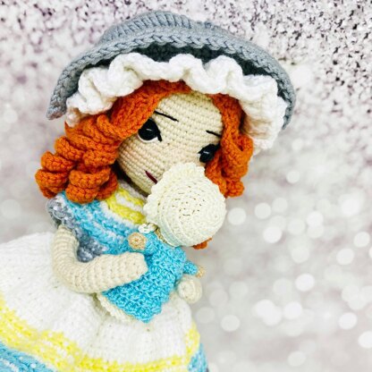 Amigurumi doll pattern, crochet doll pattern, crochet doll clothes