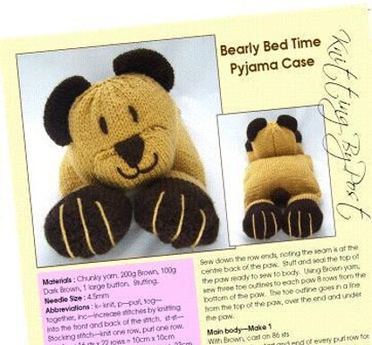 Bearly Bed Time Pyjama Case