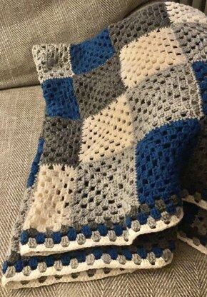 Forever Home Granny Square Contemporary Throw/Blanket